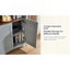 Armoire de rangement arquée avec appliques décoratives, buffet en panneau de fibres à densité moyenne anti-égratignures, tablettes et charnières réglables, sangle anti-basculement, armoire à vin de rangement autoportante pour le salon et la salle à manger-666303753