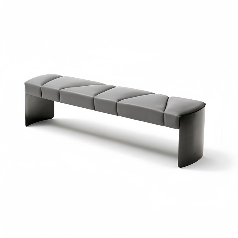 Banc rembourré Minimalist Light Luxury, H 16,53 po x l 70,86 po x P 15,74 po