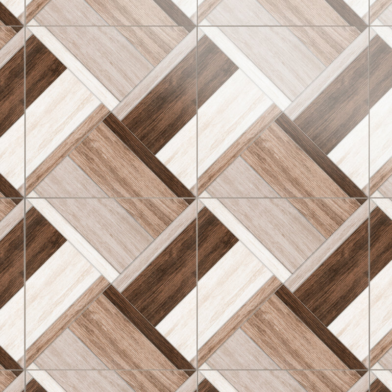 Carreau de céramique aspect bois 18 po x 18 po Austina