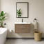 Meuble-lavabo flottant avec lavabo simple blanc Maxbano-1446211845-1452297711