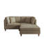 2 Seater Corduroy Corner Sofa -1487976466