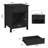  Wood Nightstand Set - Set of 2 Black Nightstands