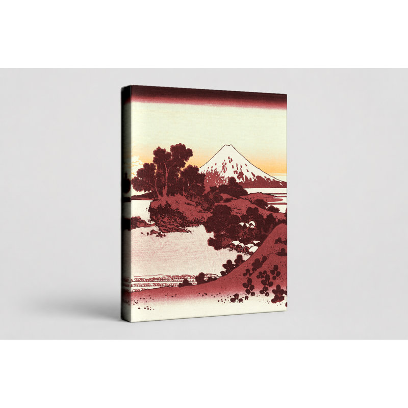 Plage de Shichiri dans la province de Sagami (1831) - Art mural sur toile, 11" W x 14" H