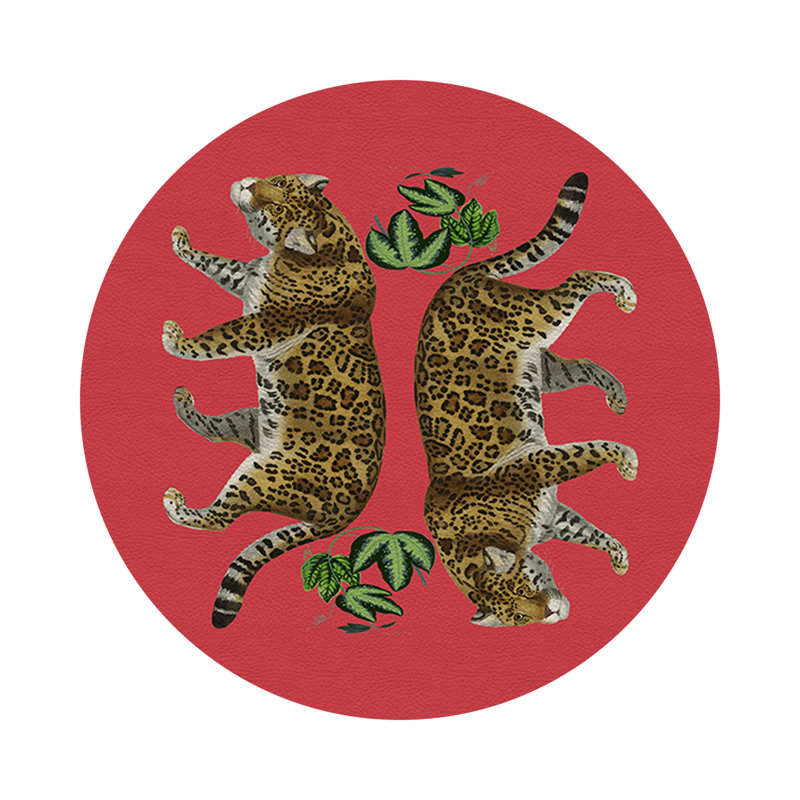 Napperon Leopard, Cramoisi