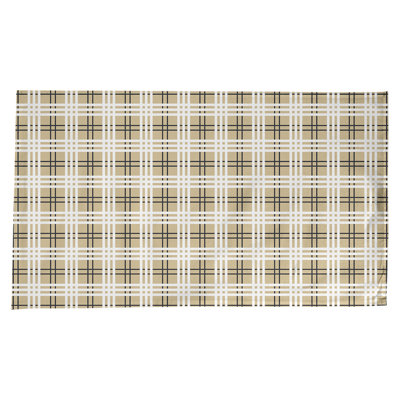 Plaid Cotton Blend Tablecloth