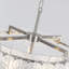 Modern 5-Light 18.7" Wave Shape Glass Round Drum Chandelier-107168566