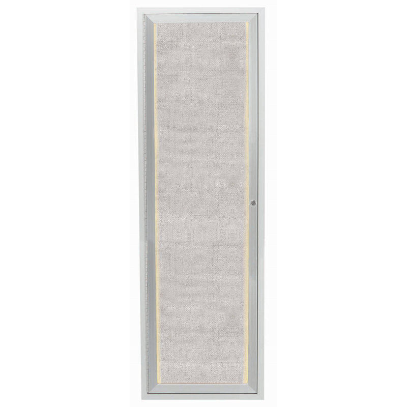 Corkboard / Bulletin Board, Clear Satin Anodized, 3' H x 1' W