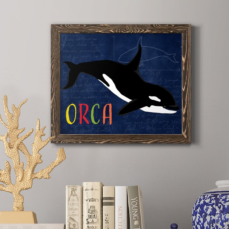 Orque - reproduction d'art sur toile, H 20 po x l 17 po x P 1,5 po, Noyer