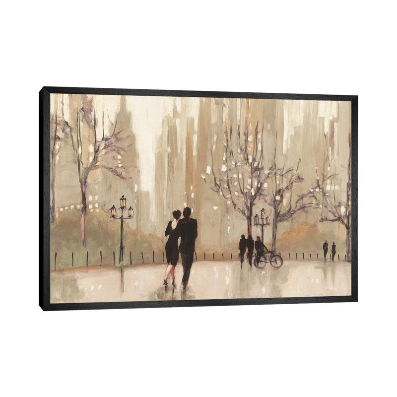 Print on Canvas, 101.6 cm H x 152.4 cm W x 4.445 cm D, Black  Floater Framed