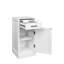 Armoire à vin blanche modulaire avec huche, armoire en bois pour le rangement dans la salle à manger et le bar-153354923