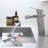 Bathroom Faucet With Deck Plate Waterfall, , Handle, Cartridge Valve, Modern Fixture Contemporary Plating, Deck-Mounted Installation-121628092