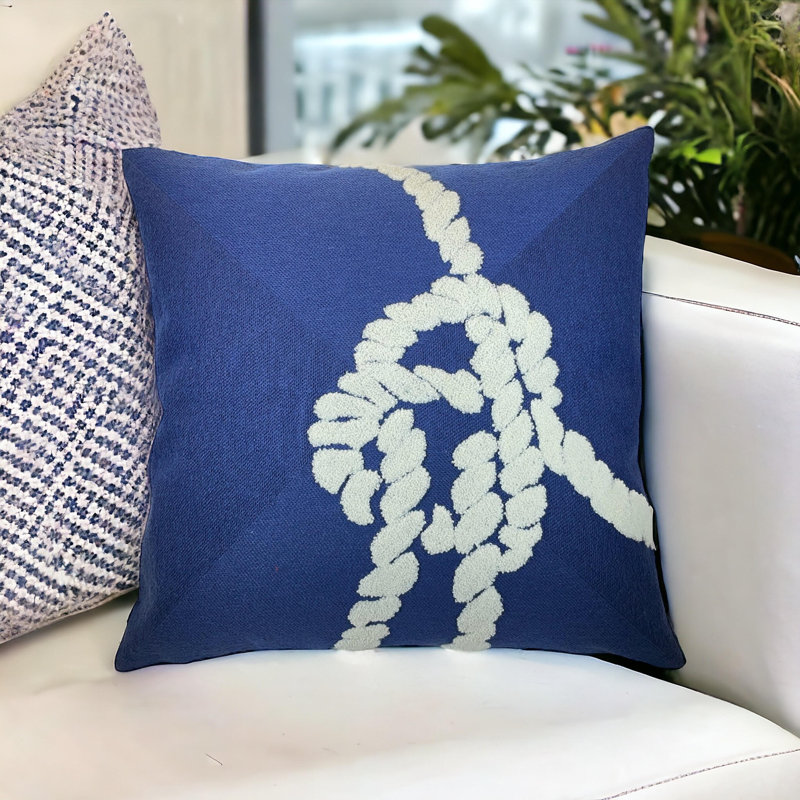 Embroidered Cotton Blend Pillow Cover
