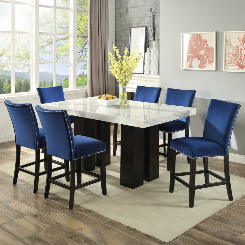 Anxhela Upholstered Counter Stool