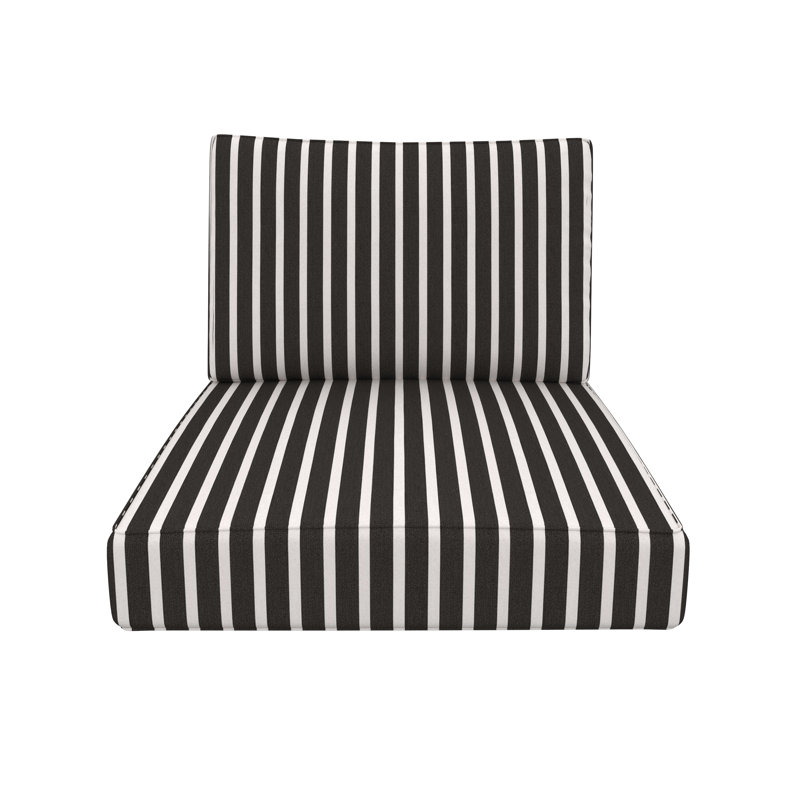 Sunbrella® Outdoor Deep Seating Louge Chair Cushion, 26" W x 30" D, Sunbrella® Shore Classic