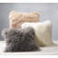 Housse de coussin en fourrure d'agneau mongole Luxe 20 po x 20 po - 100% laine naturelle -112567730