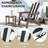 50" X 20" Patio Chair Cushion, Seat/back Cushion For Adirondack Chair With Ties-1752589073-1752589072