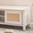 White Solid Wood Bench