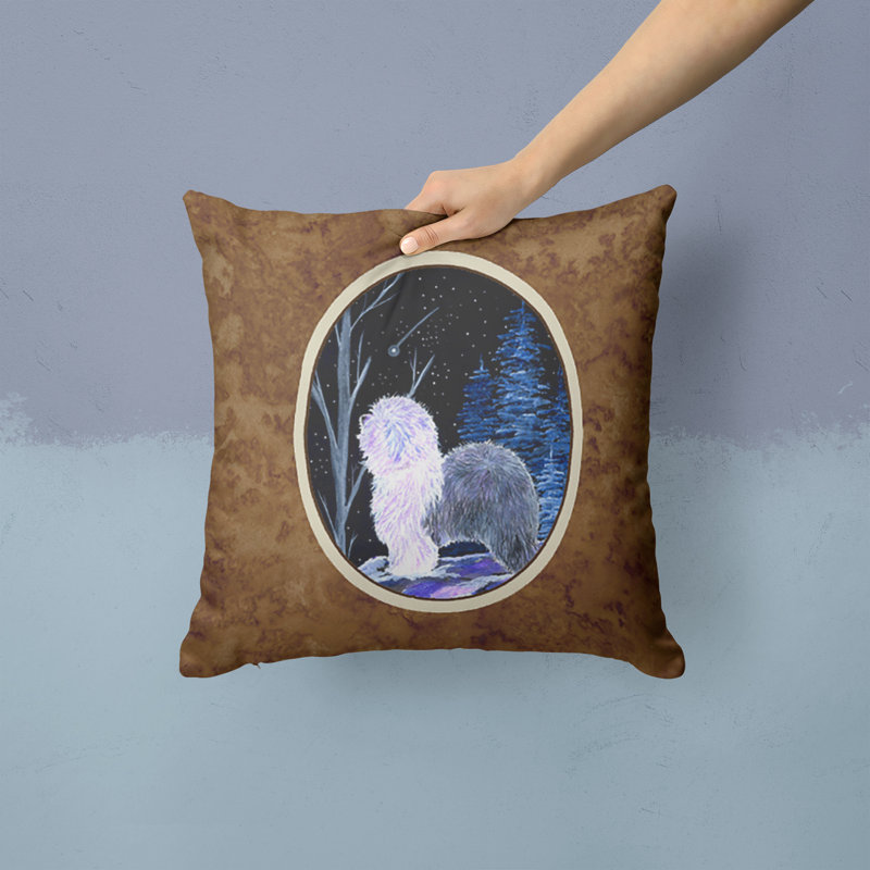 Starry Night Outdoor Reversible Throw Pillow