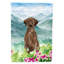 Yorkshire terrier yorkie à 2 côtés en polyester 15 x 11,5 po mountain fleurs drapeau de jardin-2107496959