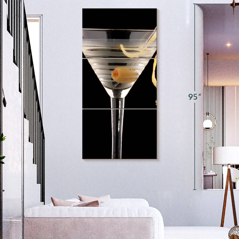Martini sec, H 32 po x l 15 po