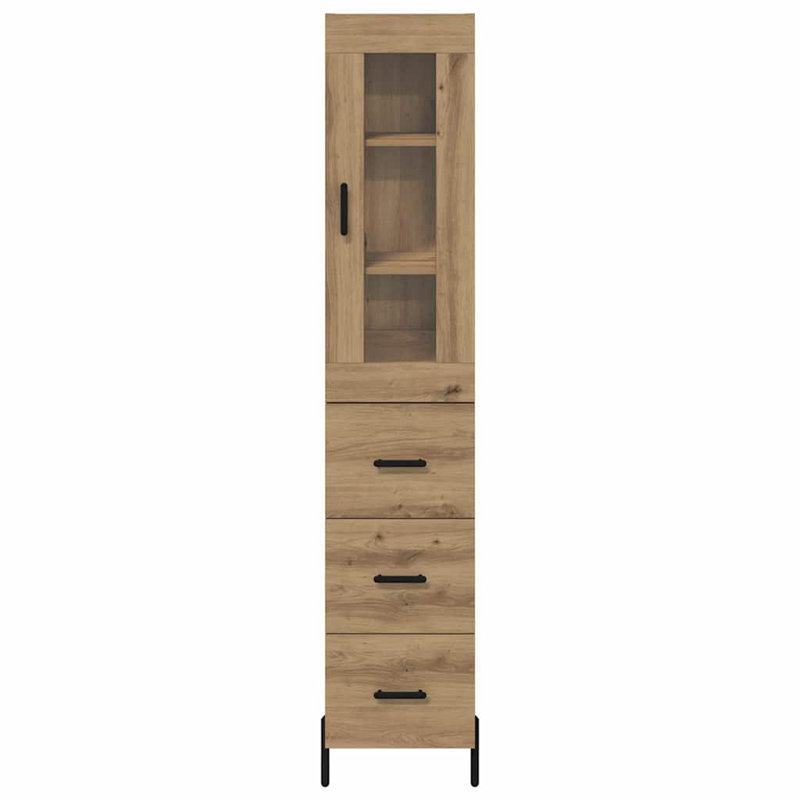 34.5cm Sideboard, Artisan Oak