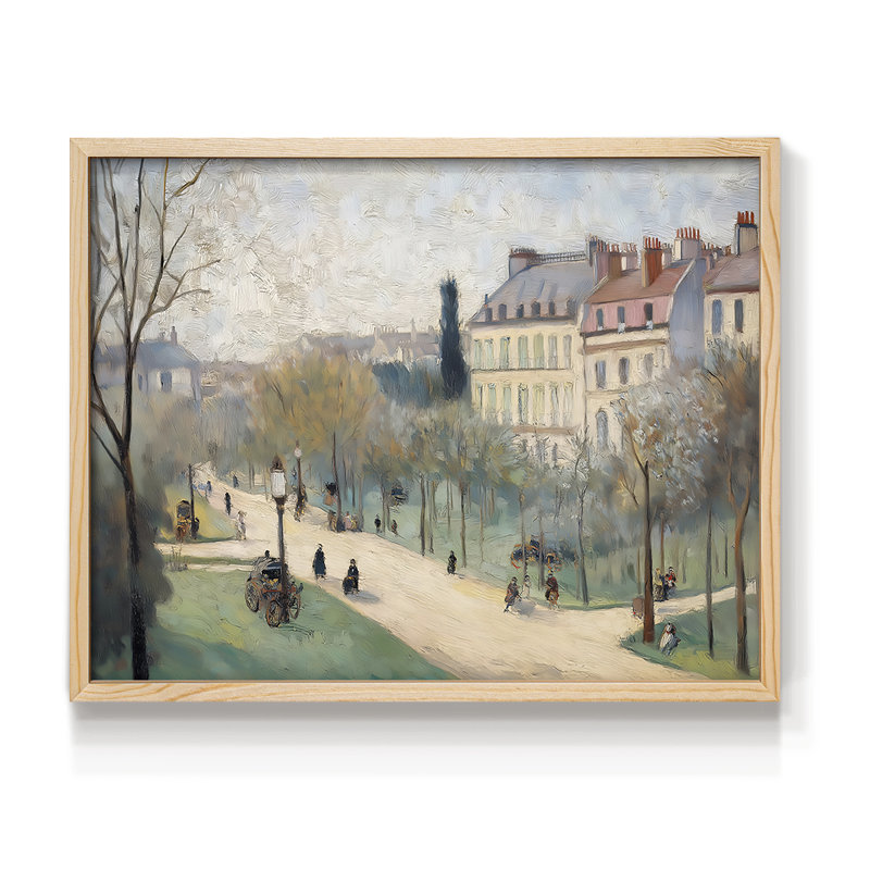 Paysage, série XXV, reproduction encadrée, H 8 po x l 10 po, Naturel