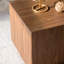 Ensemble de 2 tables basses gigognes en noyer, ensemble de tables d'appoint modernes en bois aggloméré à grain de bois pour petites pièces