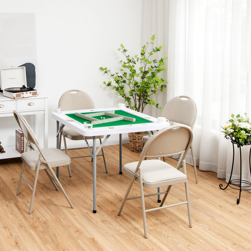 Amandip Dakota Fields Foldable Poker Table