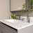 37 Inch Marble Vanity Top, White Vanity Top with 3 Pre-drilled Faucet Holes, Bathroom Vanity Top with Undermount Rectangular Middle Sink and 4" Height Backsplash-1366004531-1366004528