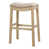 Gray Fabric Seat/Natural Oak Frame