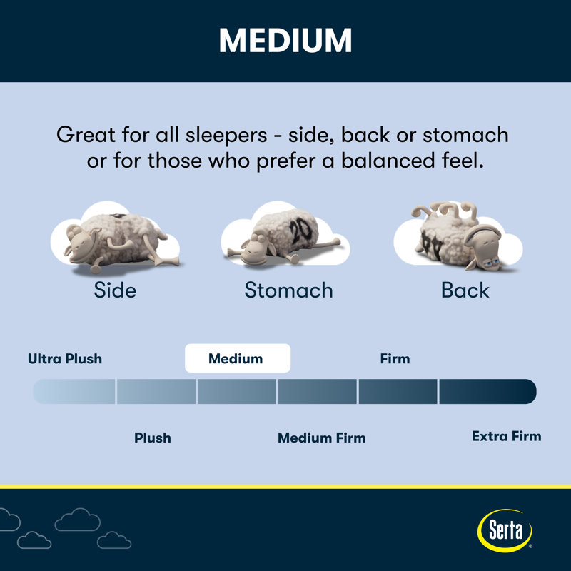 Perfect Sleeper X Lexton Medium Pillow Top 14.25" Hybrid Mattress, King