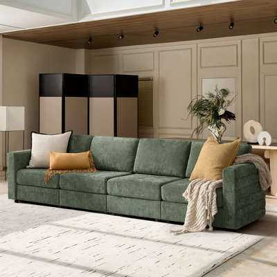 Jagger Modern Wide-Seat Modular Storage Sofa
