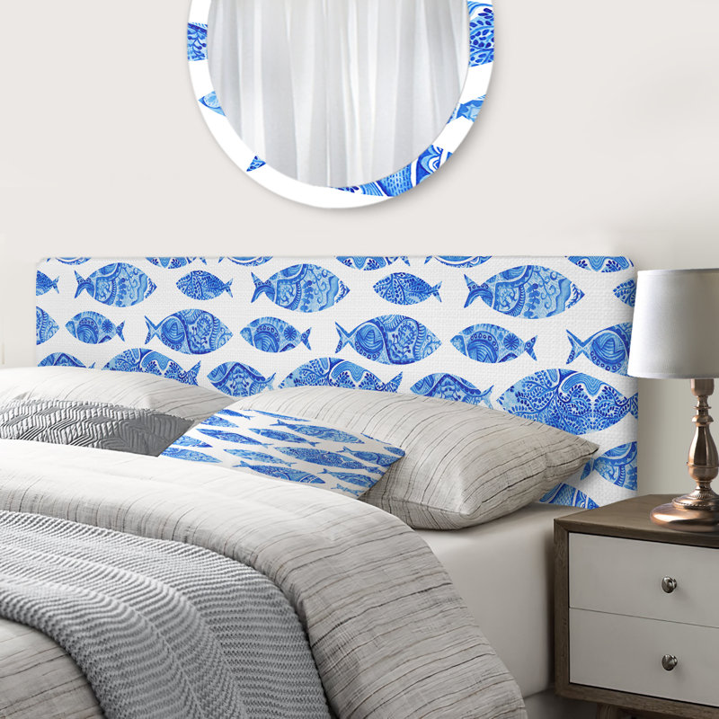 Monnier Upholstered Panel Headboard, Queen