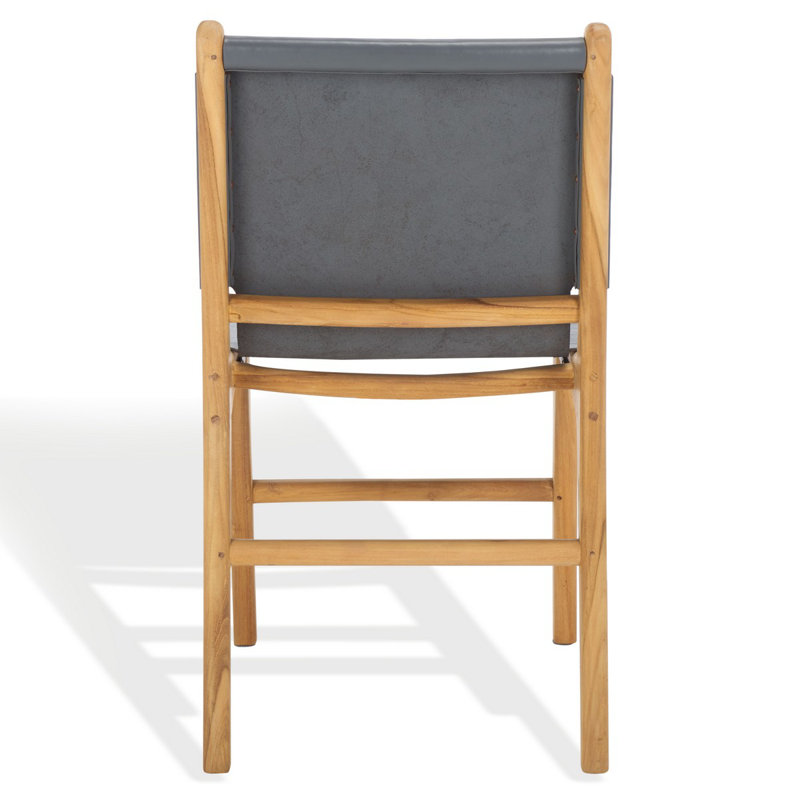 Cassaphina Leather Dining Chair, Gray
