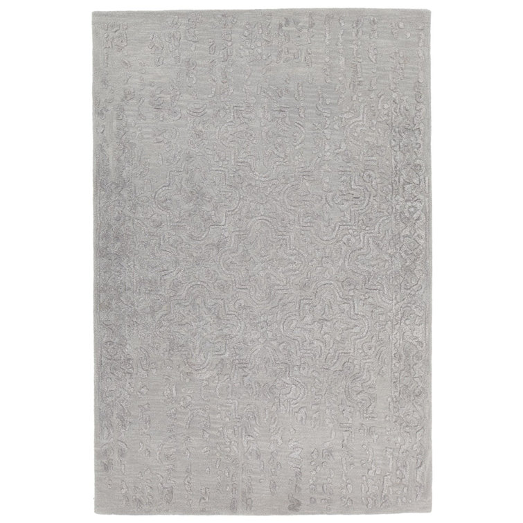 Tapis gris touffeté à la main Xia
