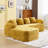 Chenille L-Shaped Sectionals Sofa With Four Pillows-1762541898