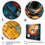 Coloré disque vinyle mosaïque III sur toile-829251138-829251136