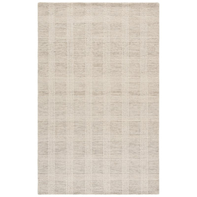 Tapis géométrique Genre 852 tufté à la main, 80 % laine, 20 % coton