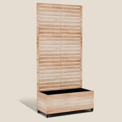 Raised Garden Bed with Trellis with Wheels – Versatile Metal Planter Box with Trellis, Multi-Style Planter Boxes with Trellis Privacy Screen for Patio and Garden