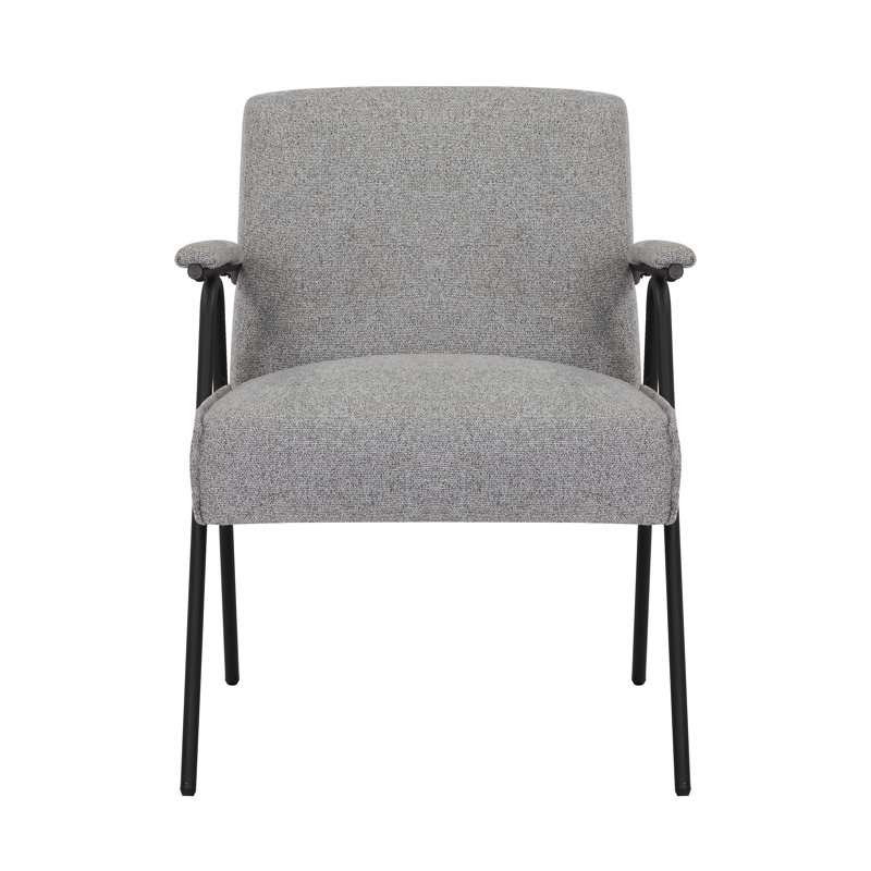 Fauteuil en polyester 24,8 pouces de largeur, Mélange de polyester gris