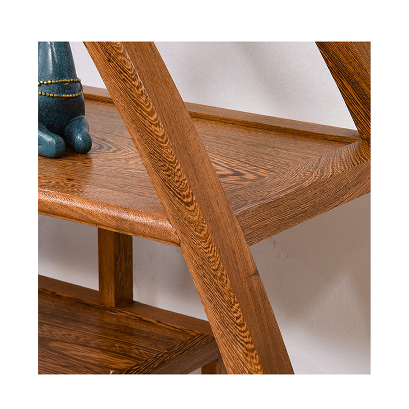Chinese style simple semi-circular bookcase