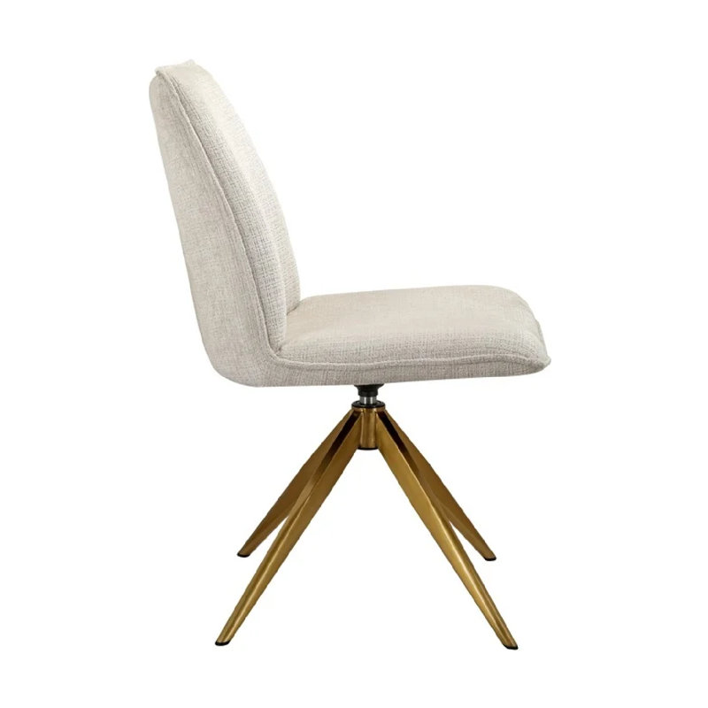 Chaise d'appoint pivotante rembourrée