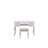 Classic Vanity Set with Flip-Down Mirror and Cushioned Stool