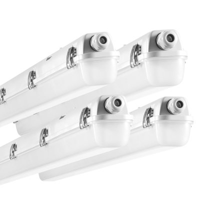 4PCS 4FT LED Vapor Tight Light 60W/50W/40W Selectable