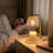 Flameless Crystal Candle Warmer Lamp with Timer and Dimmer, Adjustable Height for Home Decor, Pearl White-117085529