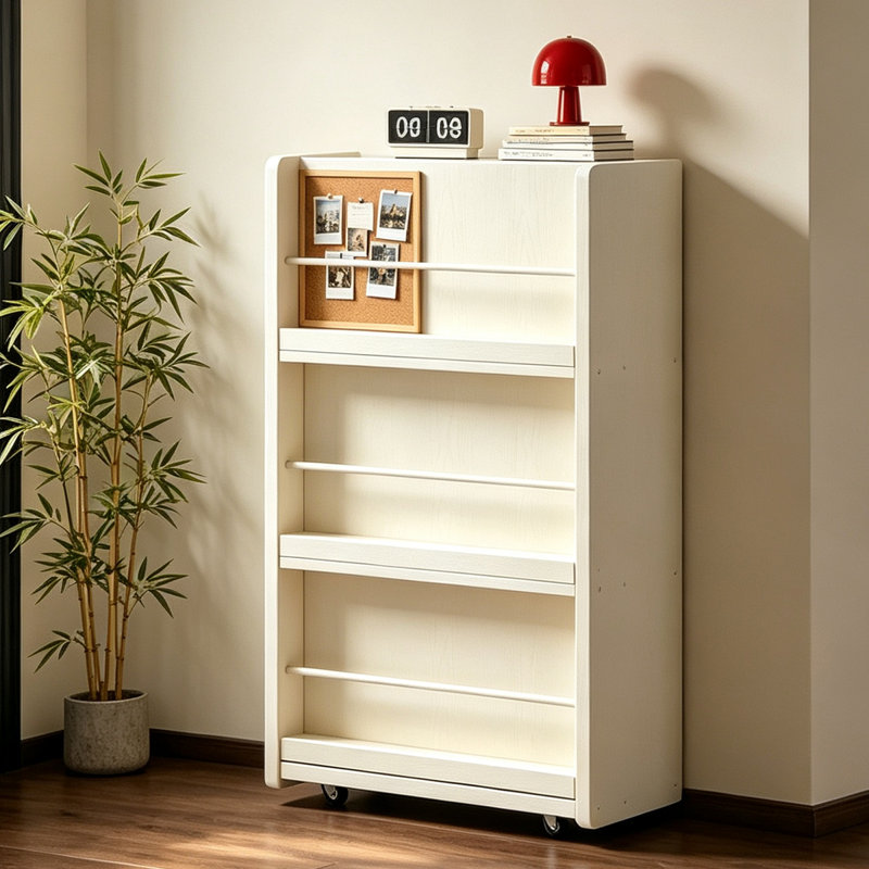 Beige Modern Solid wood Standard Bookcase, Beige