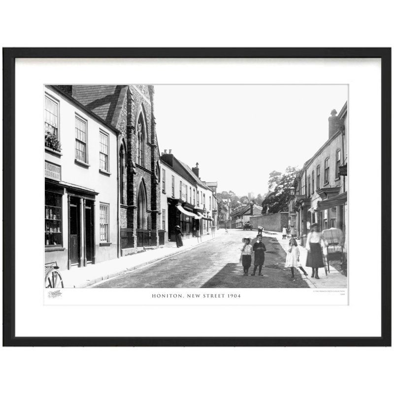 Honiton, New Street 1904 - Single Picture Frame Print, 60cm H x 80cm W x 2.3cm D