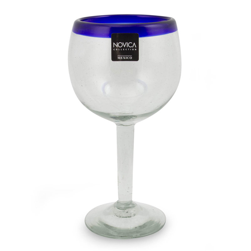 12 oz. Verre à vin tout usage, Bleu