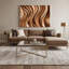 «Lyrical Abstraction 95», art mural sur toile brune-1518275273