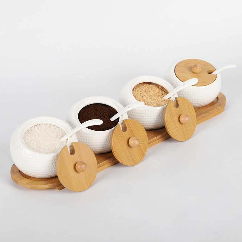 Freestanding Ceramic Spice Rack